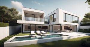 Projekt domu z basenem: Twoja willa z garażem i luksusem.