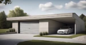 Garaż z płyt betonowych: szybka budowa i solidność!